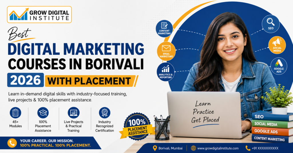 Best Digital Marketing Courses in Borivali 2026 with Placement
